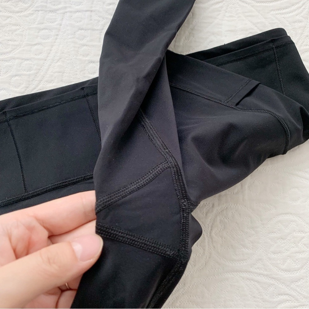 Lululemon Fast & Free Crop II Leggings (Nulux, 19" Inseam), Black - Picture 6 of 12
